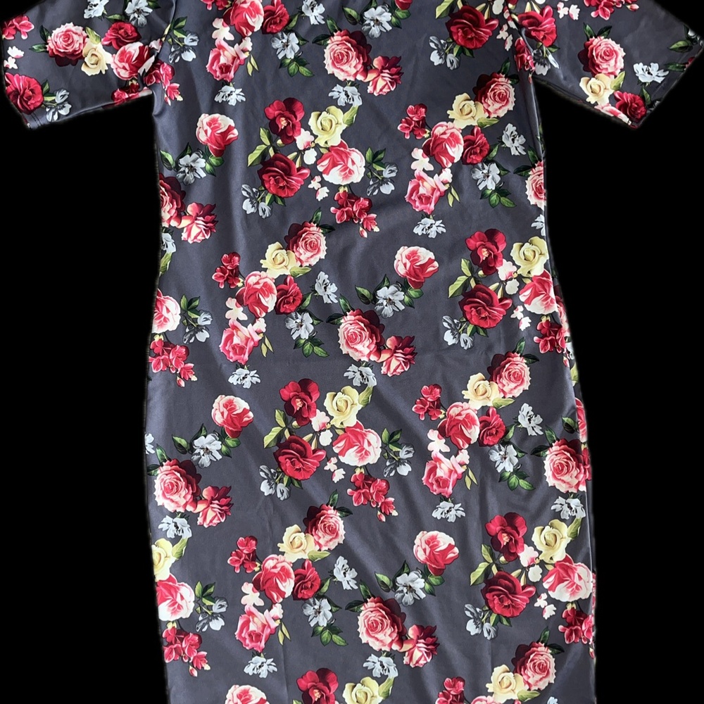 lularoe floral pattern dress medium